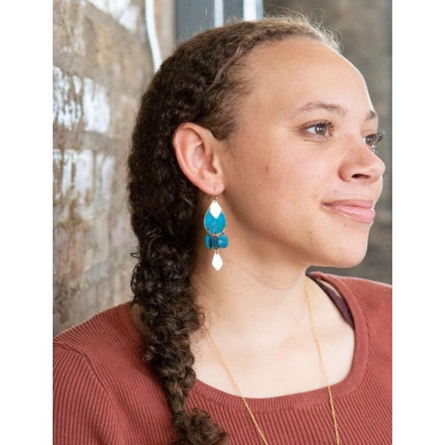 Blue Windchime Earrings