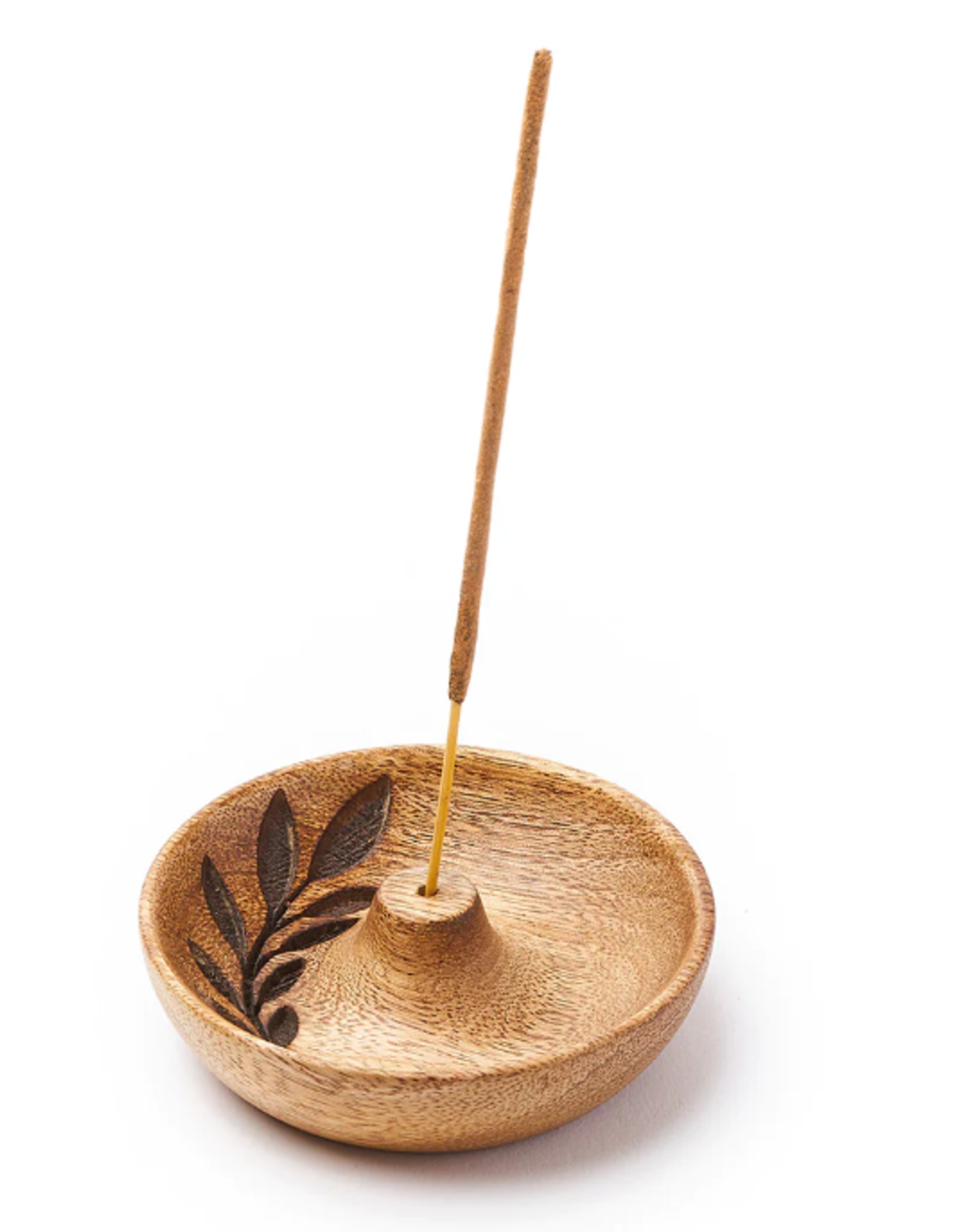 Bhakti Wooden Incense Holder with Vine, India Village Goods