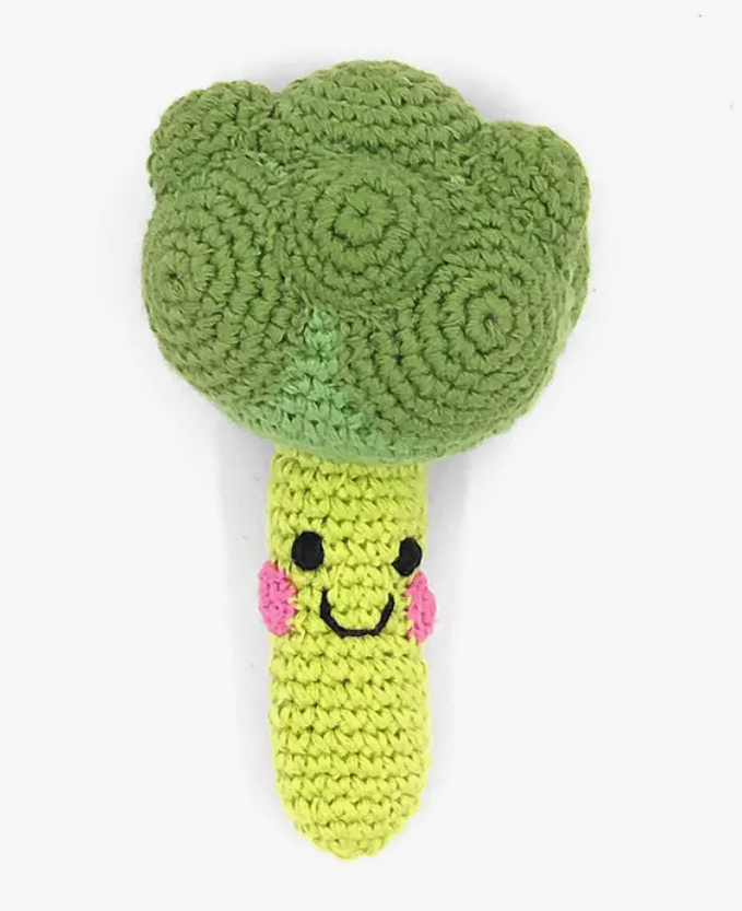 Friendly Broccoli Rattle, Bangladesh Village Goods