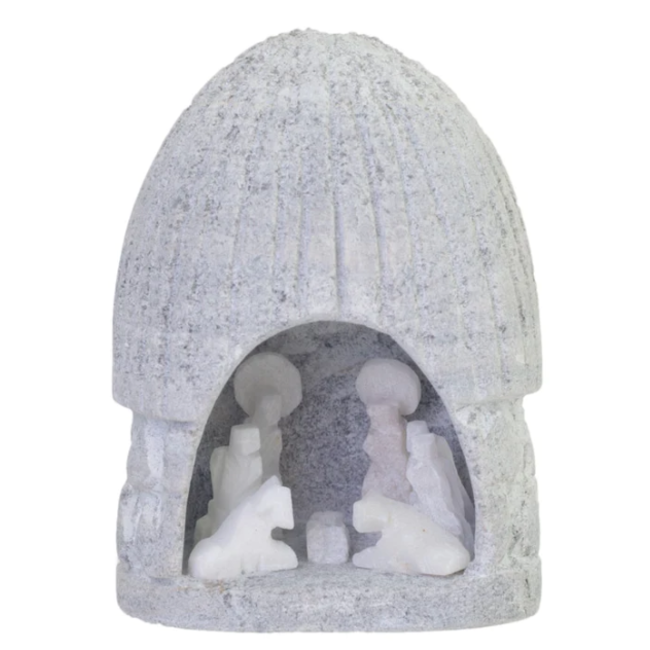 Alabaster Nativity Sculpture