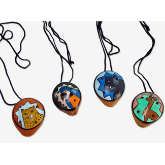 Peru Animal Ocarina Necklace
