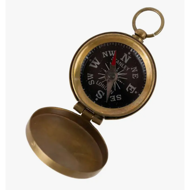 Brass Pocket Compass