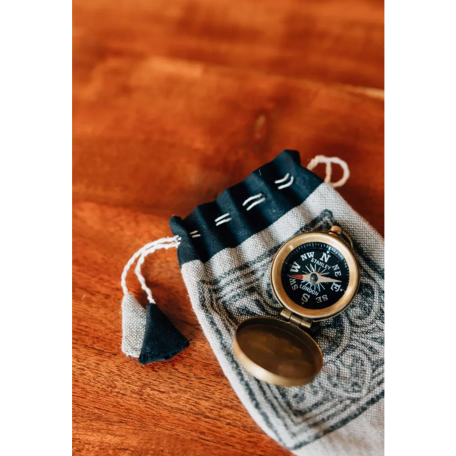Brass Pocket Compass
