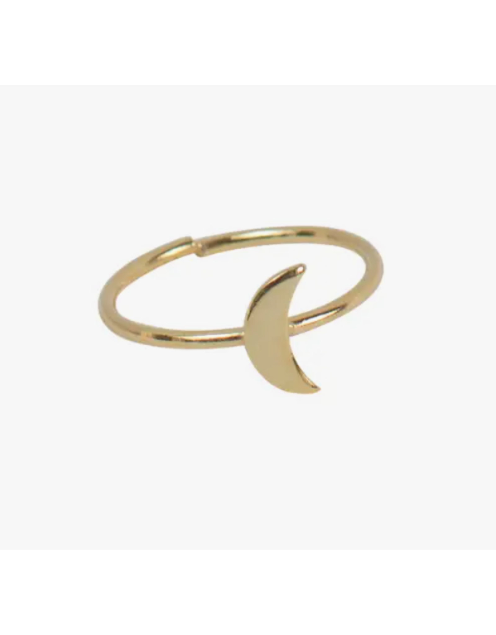 India Crescent Moon Ring (brass), India