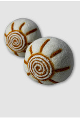 Nepal Wool Felt Dryer Ball (single w/ embroidery), Nepal