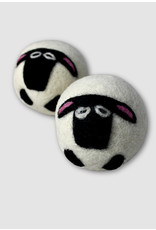 Nepal Wool Felt Dryer Ball (single w/ embroidery), Nepal