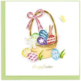 Vietnam Quilled Card - Easter Basket Vietnam Quilled Card - Easter Basket