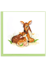 Vietnam Quilled Doe & Fawn Card, Vietnam