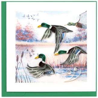 Vietnam Quilled Card - Duck Migration