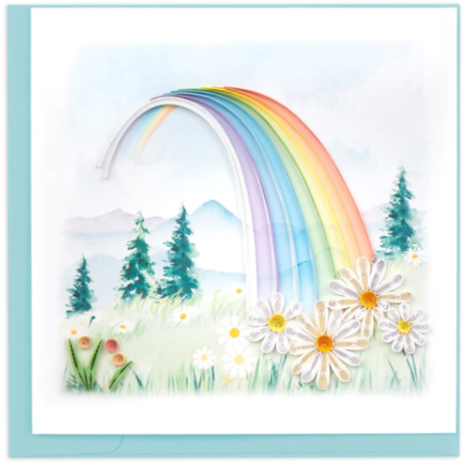 Quilled Card -  Rainbow