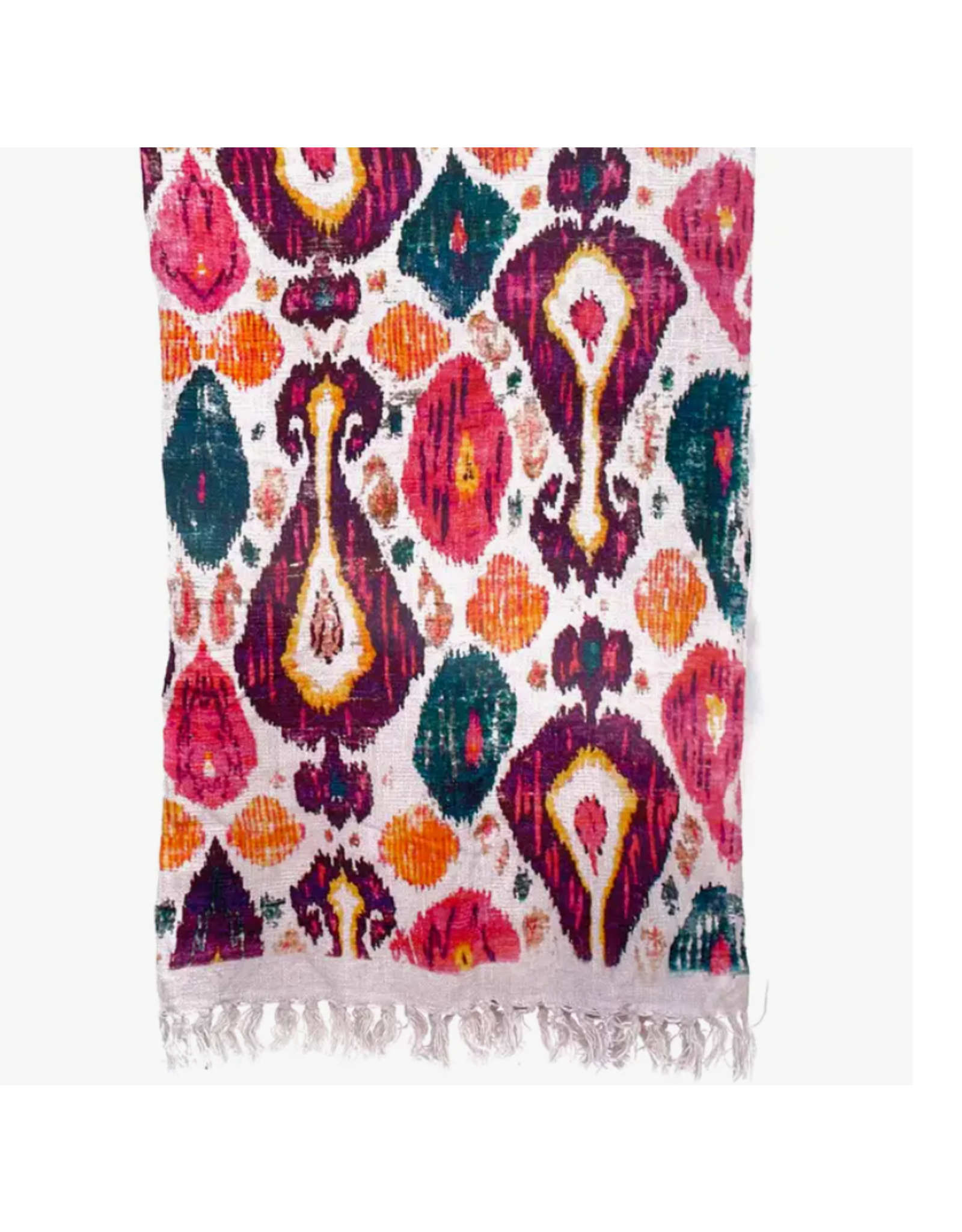 India Retro Ikat Throw, India