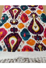 India Retro Ikat Throw, India