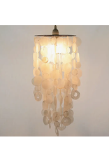 Indonesia Capiz Chandelier - White