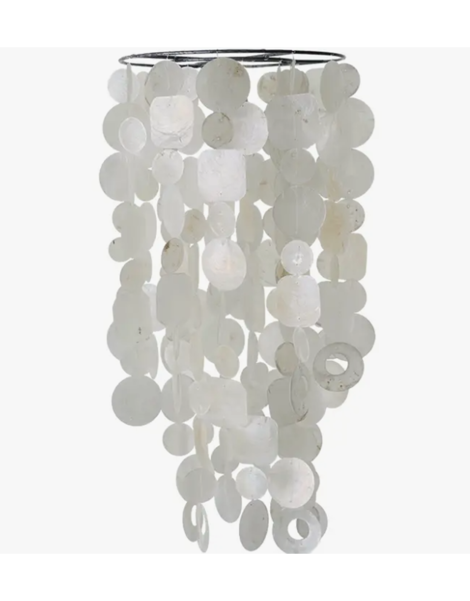 Indonesia Capiz Chandelier - White
