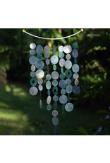 Indonesia Blue Inverted Arch Capiz Chime