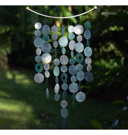 Indonesia Blue Inverted Arch Capiz Chime