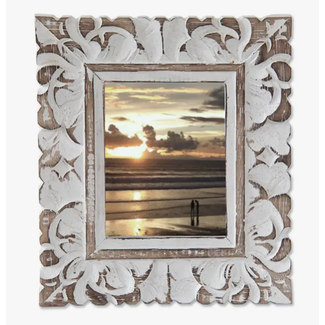 Indonesia Photo Frame - White Wash Wood (5x7)