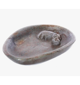 Zimbabwe Serpentine Hippo Soap Dish, Zimbabwe