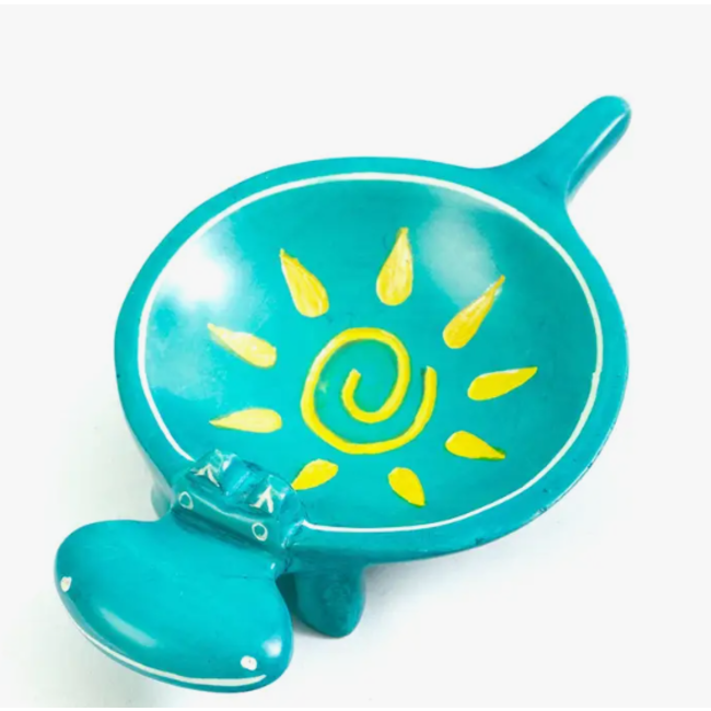 Soapstone Hippo Dish