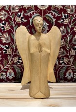 Rwanda Carved Nativity Angel with Beeswax Finish, Rwanda