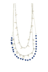 India Triple Threat Convertible Necklace in Silver, India