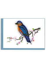 Vietnam Quilled Bluebird Mini Card, Vietnam