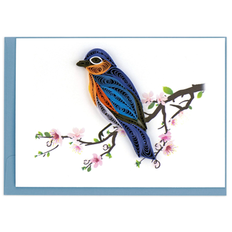 Vietnam Mini Quilled Card -  Bluebird