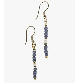 India Pale Blue Dangle Earrings, India