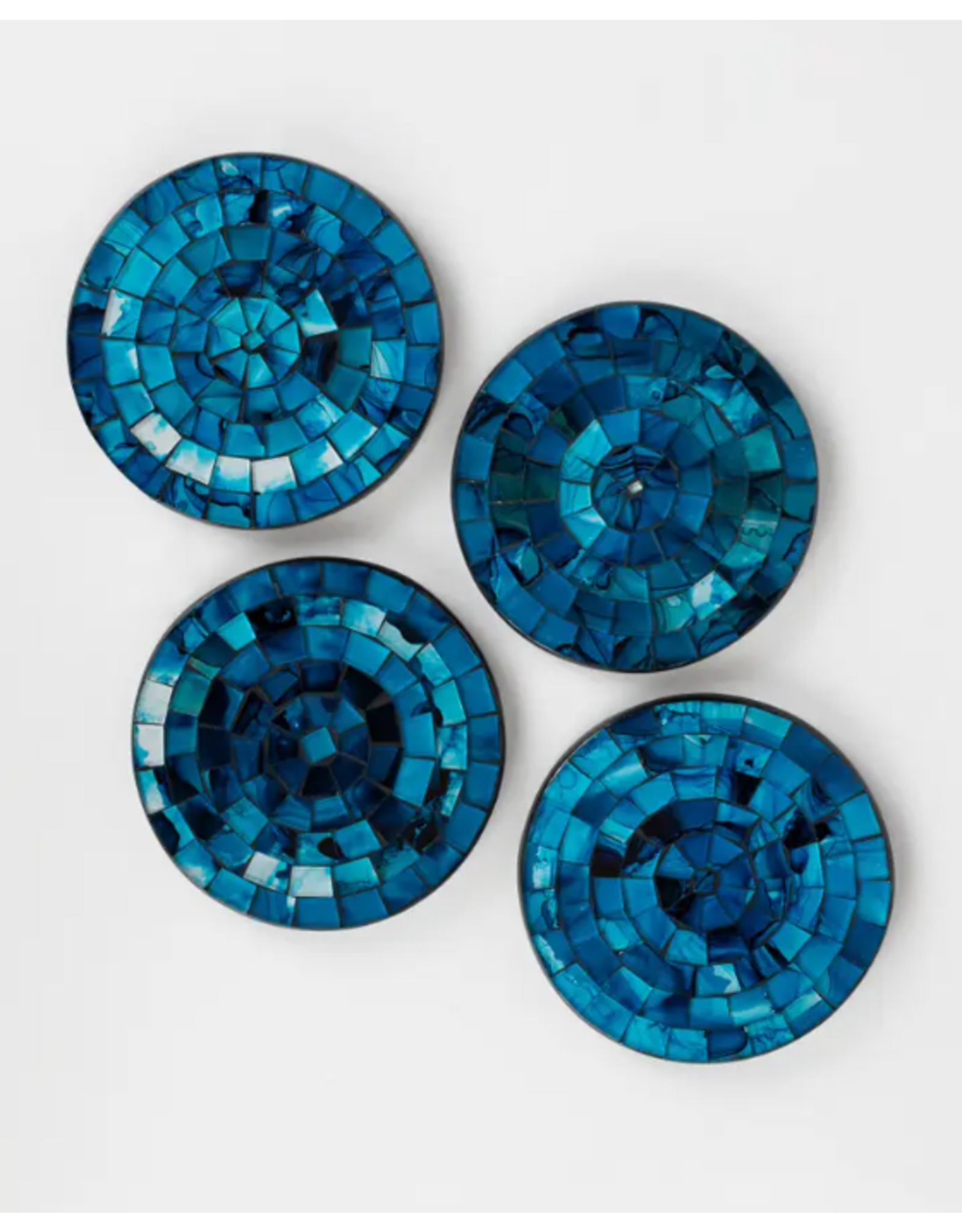 Indonesia Tropical Waters Mosaic Coasters (set of 4), Indonesia