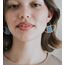 India Earrings  - Rajiyah Beaded Fan
