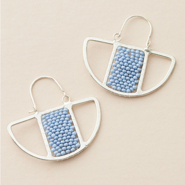 Rajiyah Beaded Fan Earrings