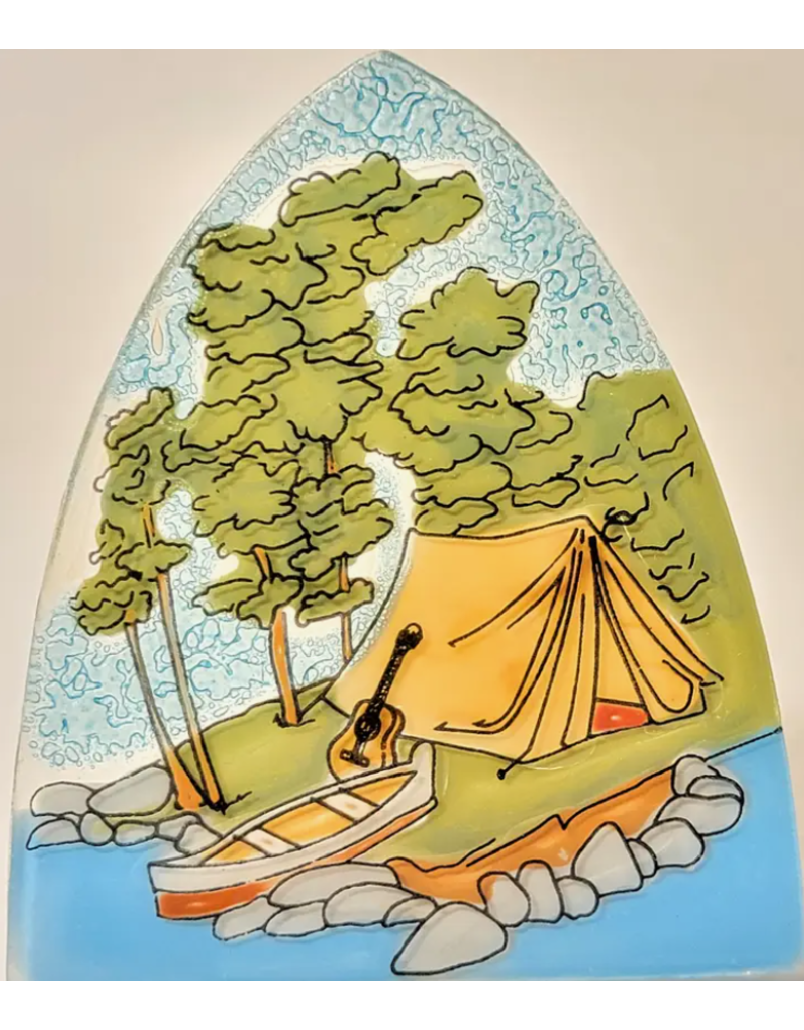 Ecuador Fused Glass Camping Nightlight, Ecuador