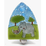 Ecuador Fused Glass Nightlight - Enchanted Elephants
