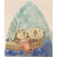 Ecuador Fused Glass Nightlight - Sea Otter Family