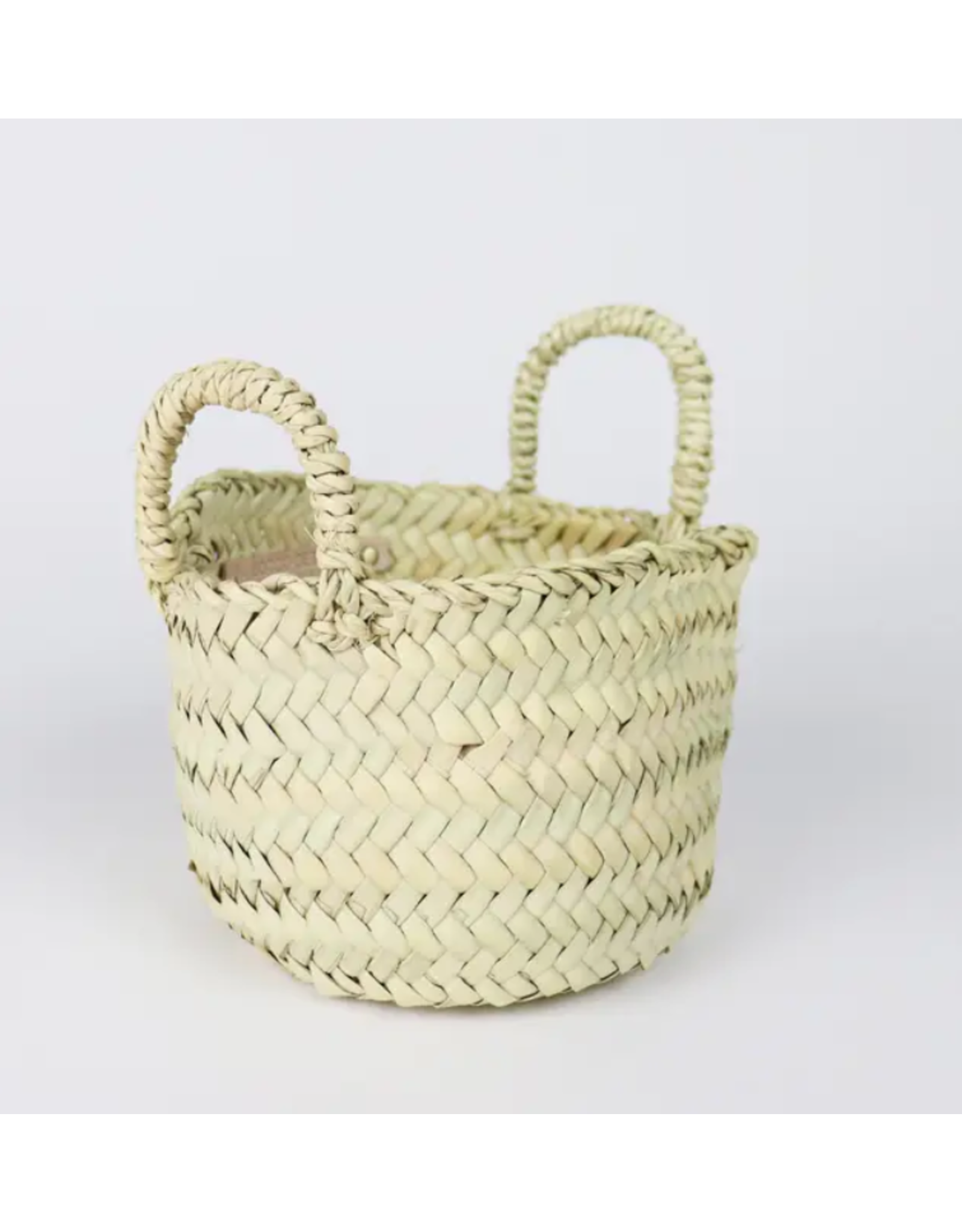 Morocco Tiny Beldi Straw Basket, Morocco