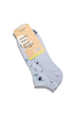 India Ankle Socks That Give Books - Blue w/ Stars