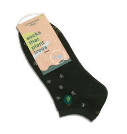 India Ankle Socks That Plant Trees - Dark Green