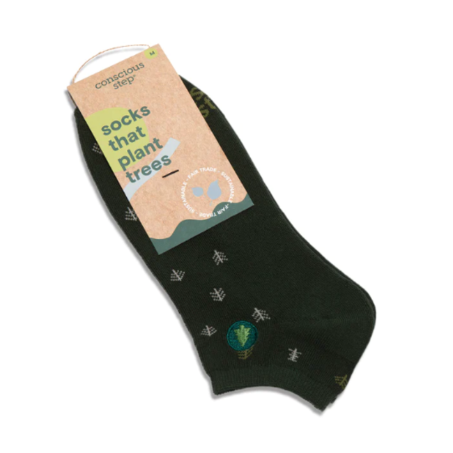 Ankle Socks That Plant Trees - Dark Green