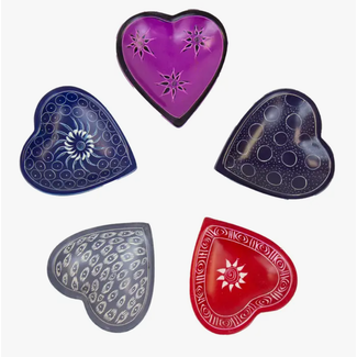 Kenya Small Soapstone Heart Bowl