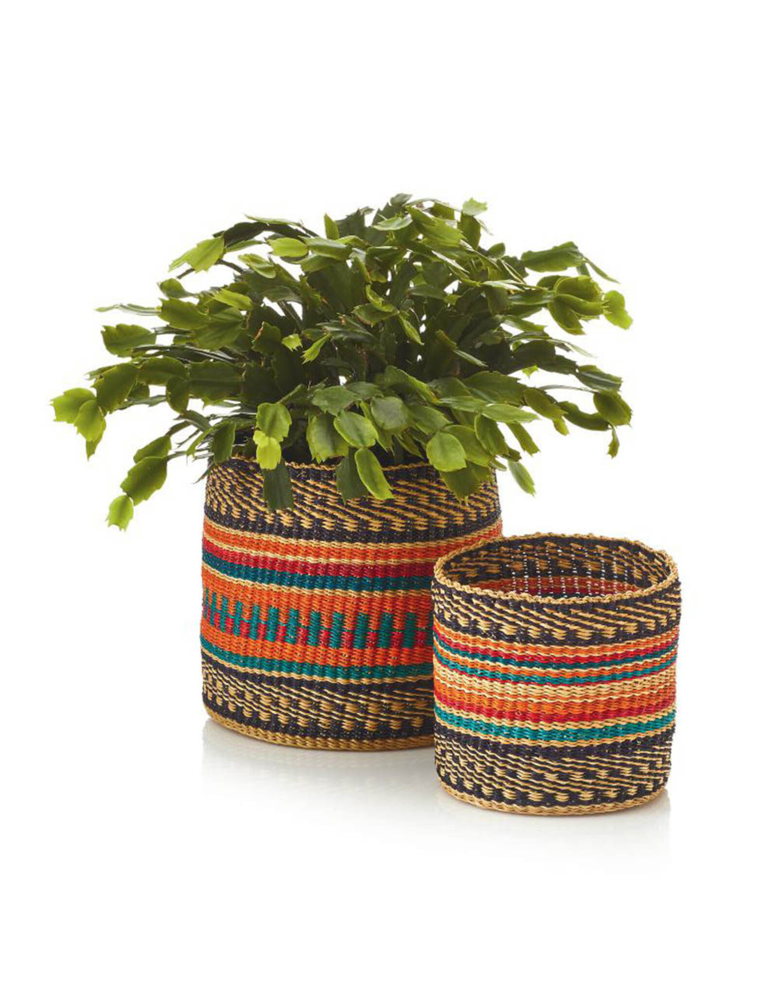 Ghana Savannah Sunset Plant Basket - Small, Ghana