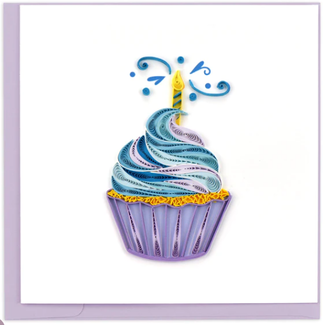 Vietnam Quilling Card - Birthday Cupcake & Candle