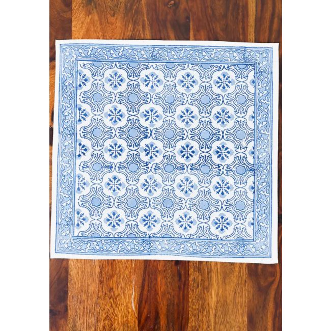 Blue Floral Napkin