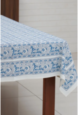 India Blue Floral Tablecloth (60x90), India