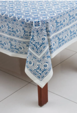 India Blue Floral Tablecloth (60x90), India