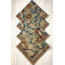 India Rose & Navy Kalamkari Napkin