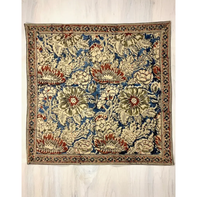 Rose & Navy Kalamkari Napkin