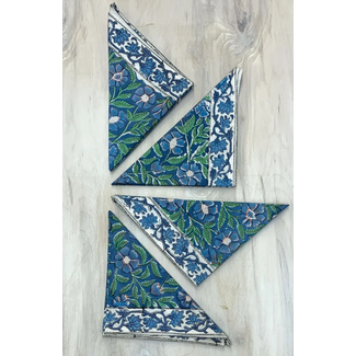 India Sage & Blue Napkin