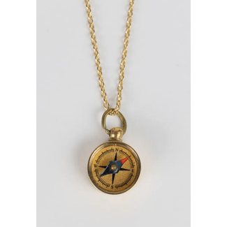 India Find Your Way Compass Necklace