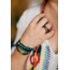 Ring - Leather Geometric Spiral