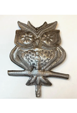 Haiti Owl Cut Metal Garden Stake, Haiti